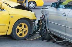 taxi accident cars crashed
